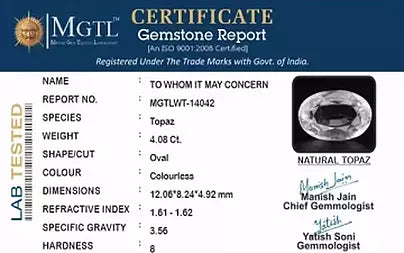 White Topaz - 4.08 Carats