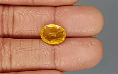 Yellow Sapphire - 4.93 Carats (Pukhraj - 5.37 Ratti)