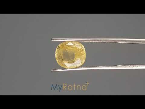 Yellow Sapphire - 6.07 Carats (Pukhraj - 6.62 Ratti)