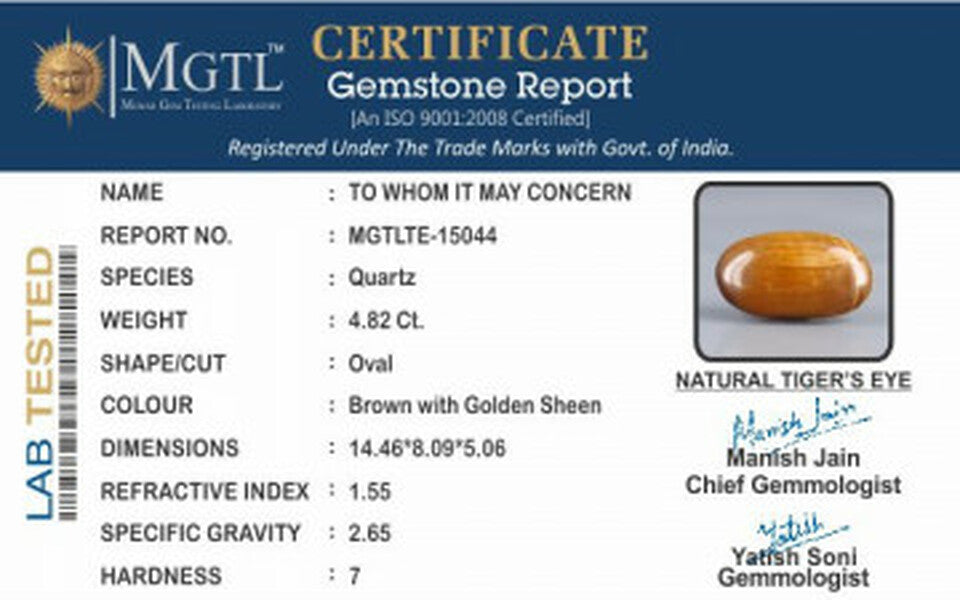 Tiger Eye - 4.82 Carats