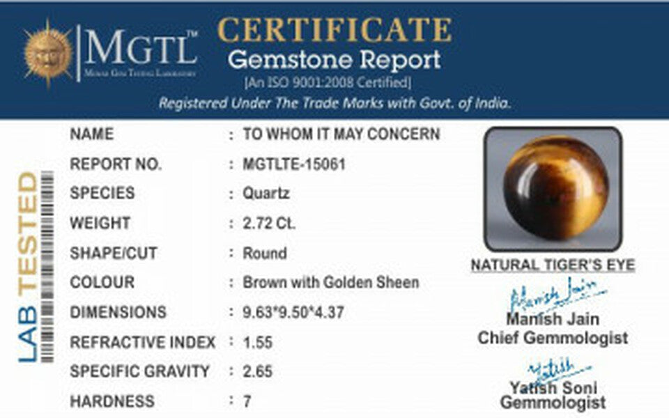 Tiger Eye - 2.72 Carats