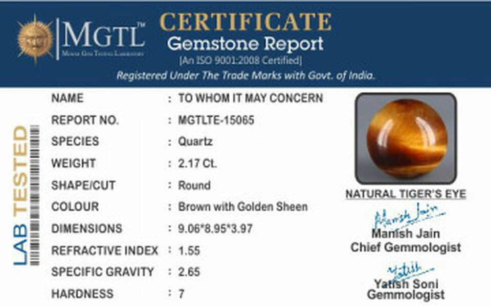 Tiger Eye - 2.17 Carats