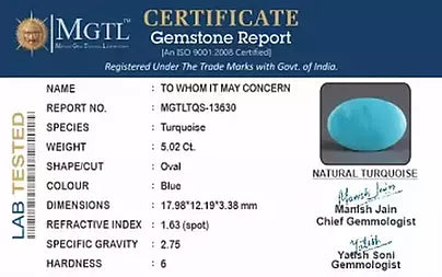 Turquoise - 5.02 Carats