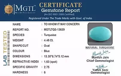 Turquoise - 4.46 Carats