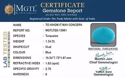 Turquoise - 1.34 Carats