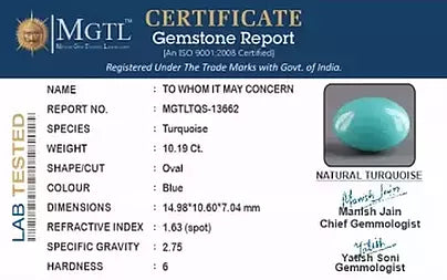 Turquoise - 10.19 Carats