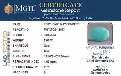 Turquoise - 2.89 Carats