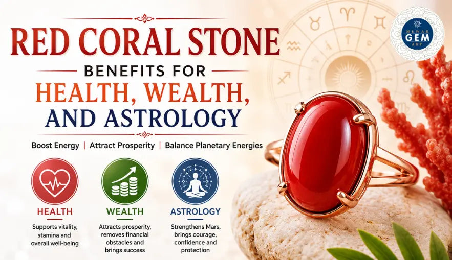 Red Coral Stone Benefits for Health, Wealth, and Astrology