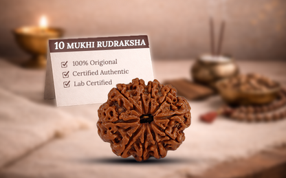 10 Mukhi Rudraksha (Ten Mukhi - 10 मुखी रुद्राक्ष)