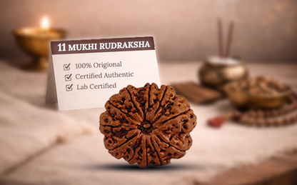 11 Mukhi Rudraksha (Eleven Mukhi - 11 मुखी रुद्राक्ष)
