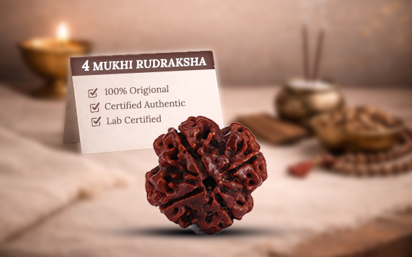 4 Mukhi Rudraksha (Char Mukhi - 4 मुखी रुद्राक्ष)