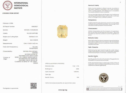 Yellow Sapphire (Pukhraj) - 8.33 Carats