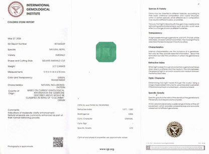 Emerald (Panna) Gemstone - 3.77 Carats