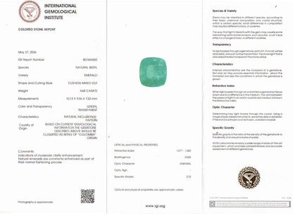 Emerald (Panna) Gemstone - 4.68 Carats