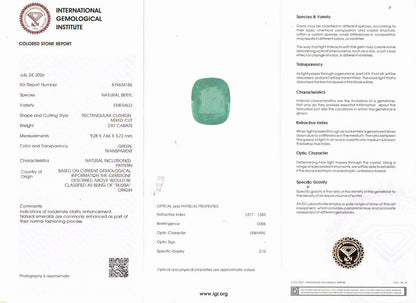 Emerald (Panna) Gemstone - 2.97 Carats