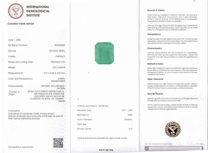 Emerald (Panna) - 4.33 Carats
