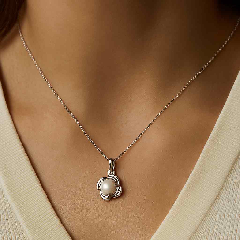 Premium Royal Sterling Silver Pearl Pendant