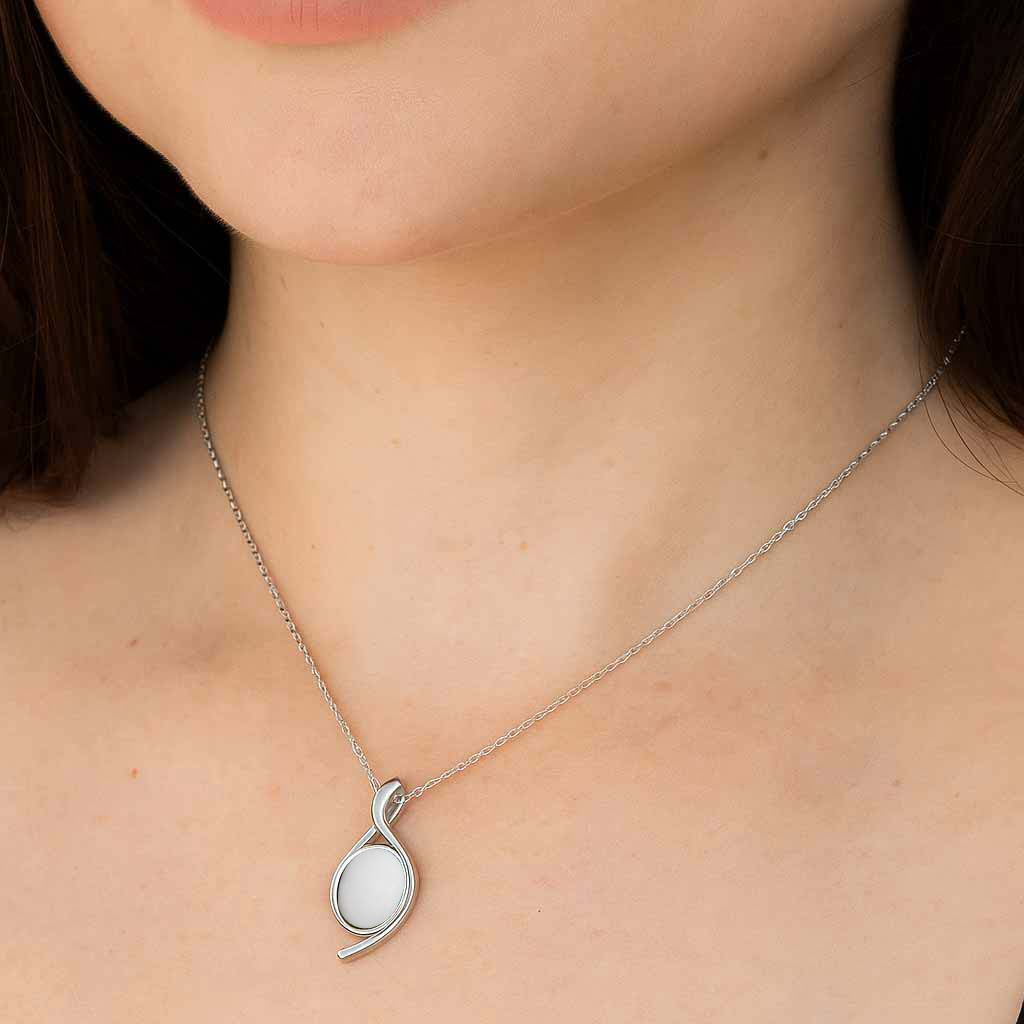 Premium Royal Sterling Silver Opal Pendant