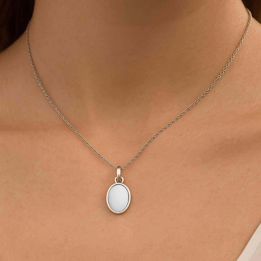 Bold & Stylish Sterling Silver Opal Pendant