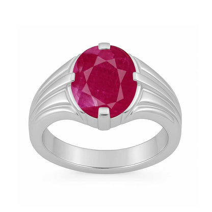 Luxury Handmade 925 Silver Ruby Gemstone Men’s Ring