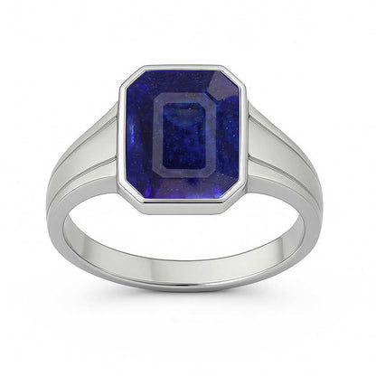 Luxury 925 Sterling Silver Blue Sapphire Ring for Ladies
