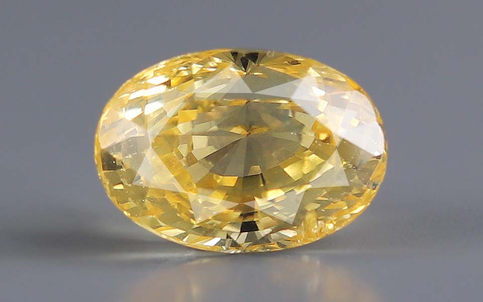 Yellow Sapphire (Pukhraj) Gemstone - 6.16 Carats