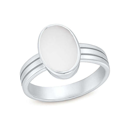 Classic 925 Silver Opal Gemstone Ring for Men