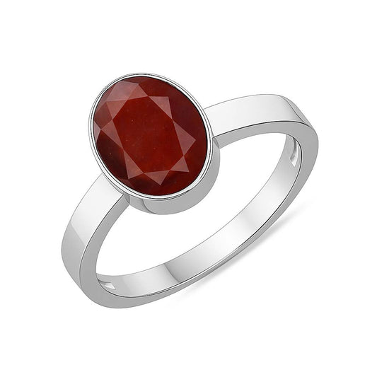 Luxury Heritage 925 Sterling Silver Hessonite Gomed Ring for Women