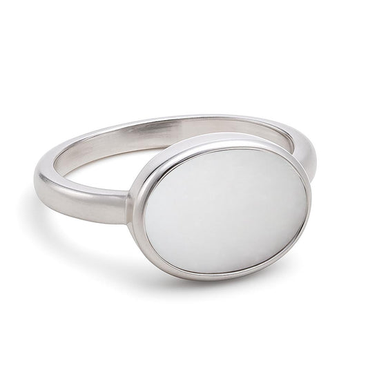 Timeless Sterling Silver Opal Stone Ring for Women