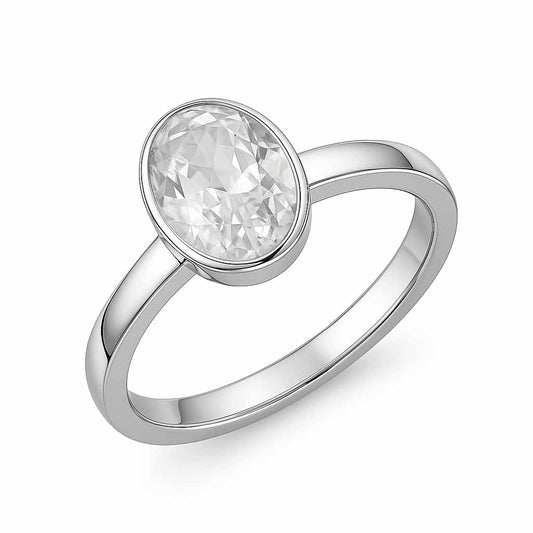 Timeless Women’s Zircon Stone Ring in 925 Silver
