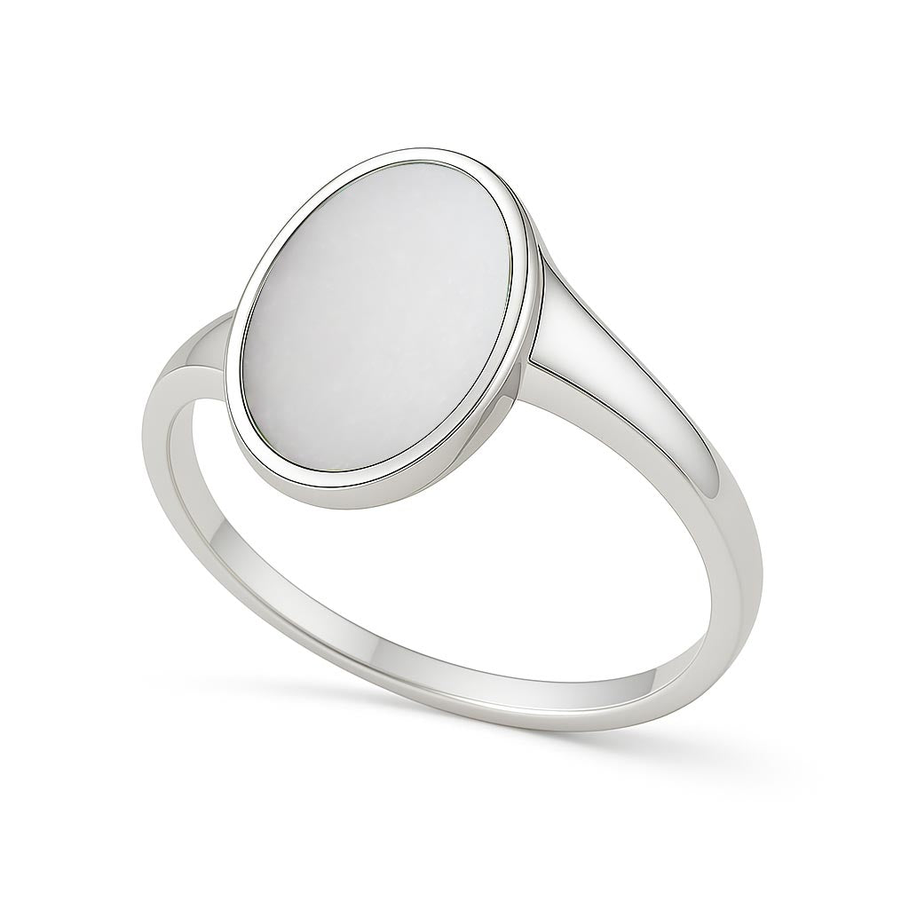 Classic 925 Sterling Silver Opal Ring for Women