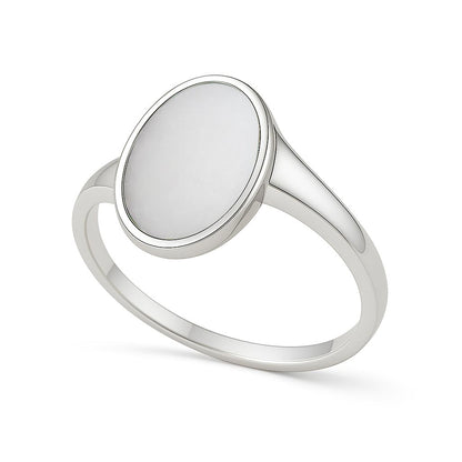 Classic 925 Sterling Silver Opal Ring for Women