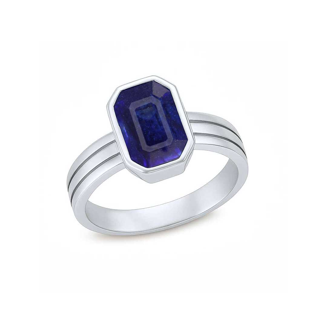Timeless 925 Silver Blue Sapphire Ring for Women