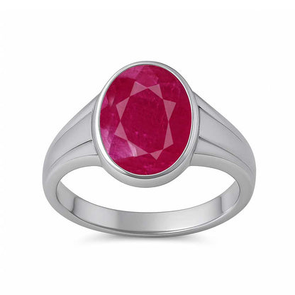 Stylish Ruby Stone Ring for Women In 925 Sterling