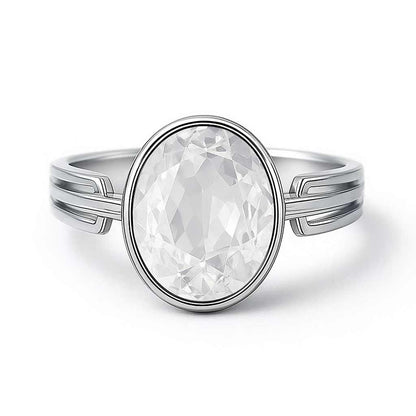 Vintage Inspired 925 Silver Women’s Zircon Ring
