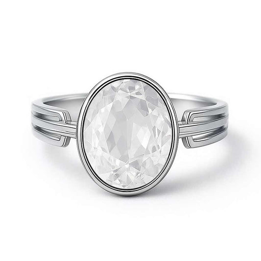 Vintage Inspired 925 Silver Women’s Zircon Ring