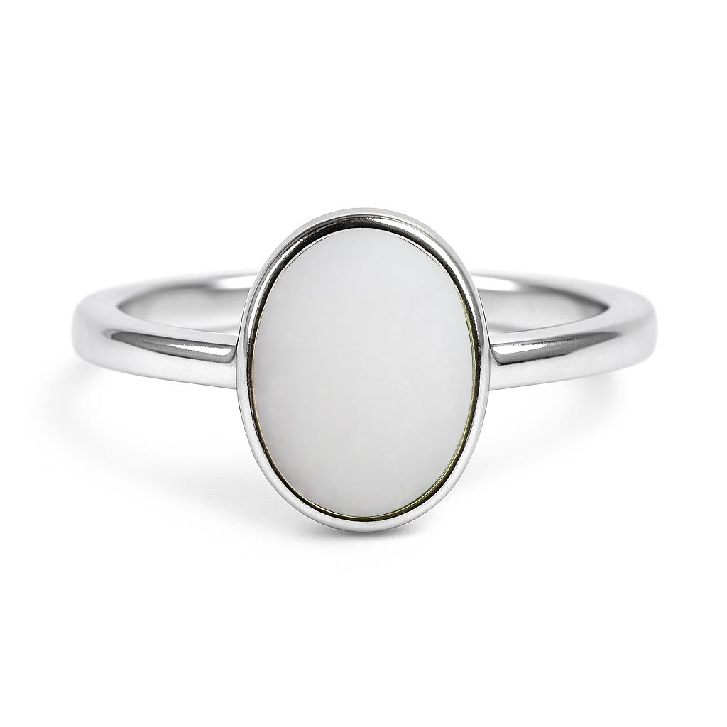 Grand Heritage 925 Sterling Silver Opal Ring For Ladies