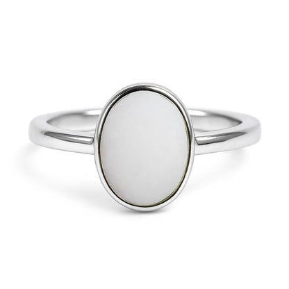 Grand Heritage 925 Sterling Silver Opal Ring For Ladies