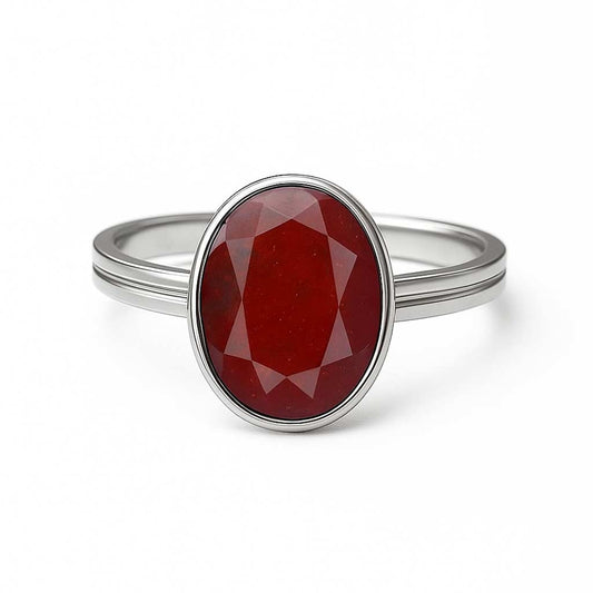 Signature 925 Sterling Silver Hessonite Ring for Women