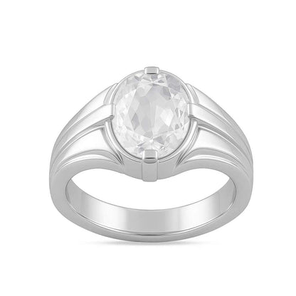 Classic Men’s Zircon Stone Ring in 925 Silver