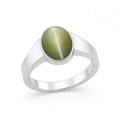 Royal Elite Sterling Silver Cat’s Eye Ring For Ladies