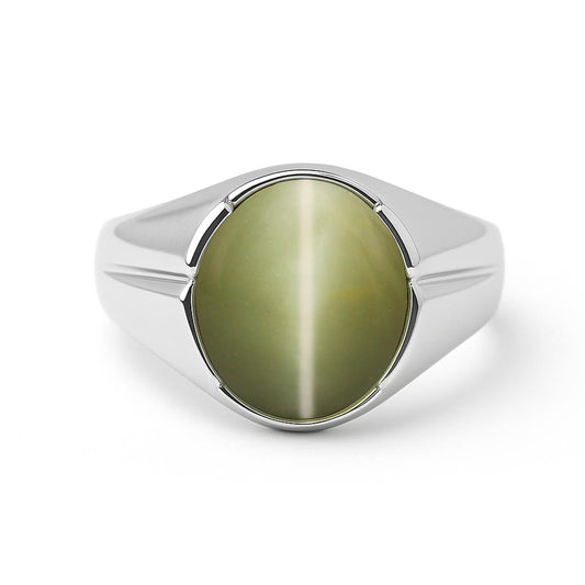 Traditional 925 Silver Women’s Cat’s Eye Ring