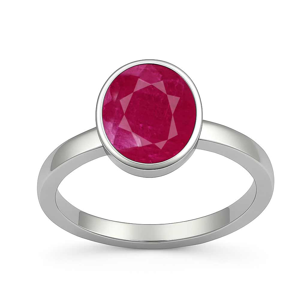 Luxury Heritage Sterling Silver Ruby Ring for Women