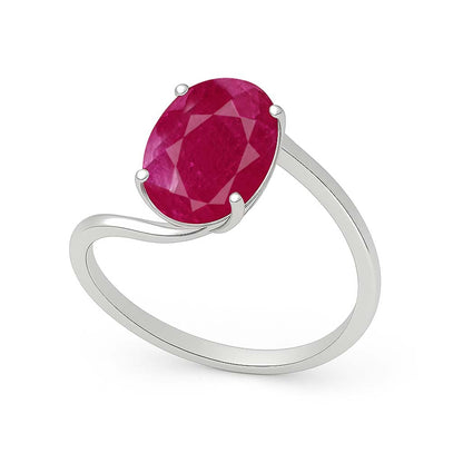 Stylish Ruby Ring for Women In 925 Sterling Silver
