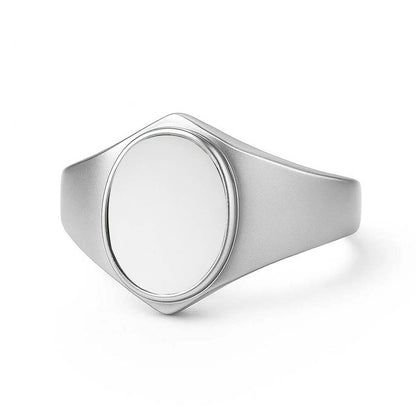 Vintage 925 Silver Opal Stone Ring for Men