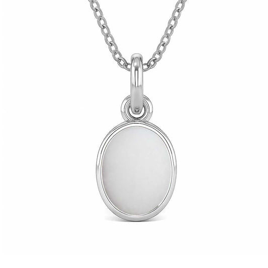 Bold & Stylish Sterling Silver Opal Pendant