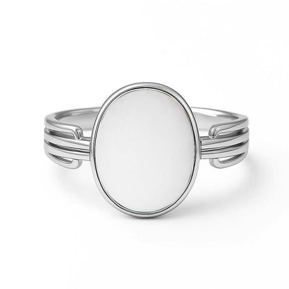 Modern 925 Sterling Silver Men’s Opal Ring