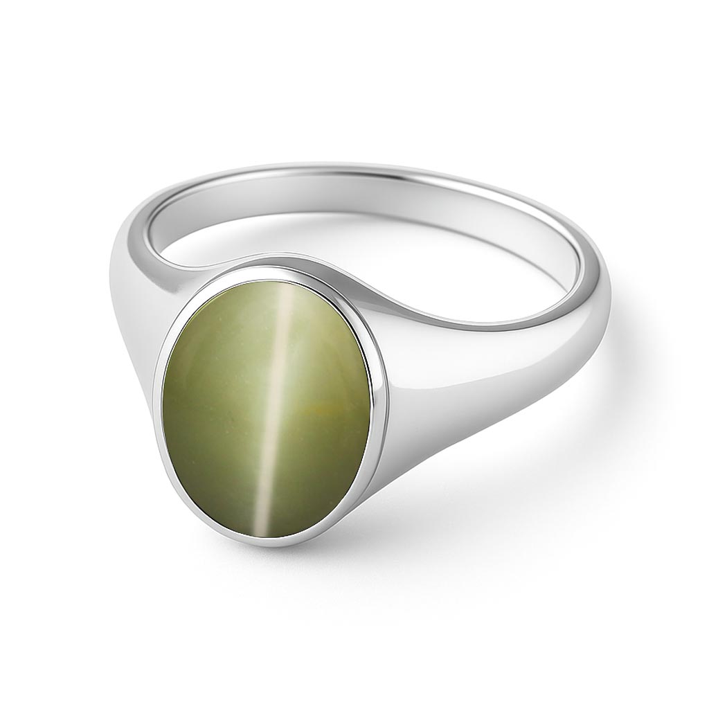Premium Royal Sterling Silver Cat's Eye Ring for Her