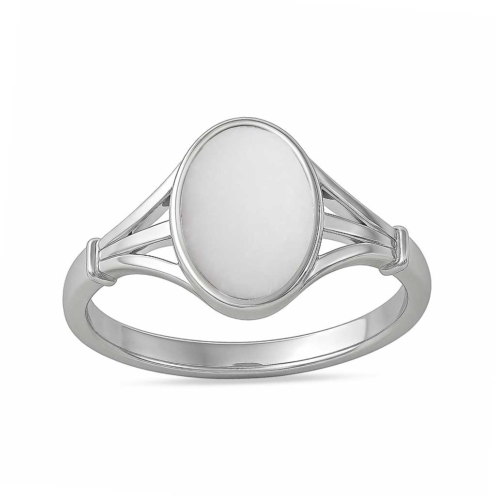 Authentic 925 Sterling Silver Opal Stone Ring for Women