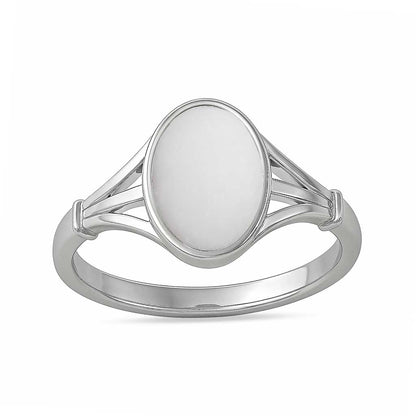 Authentic 925 Sterling Silver Opal Stone Ring for Women